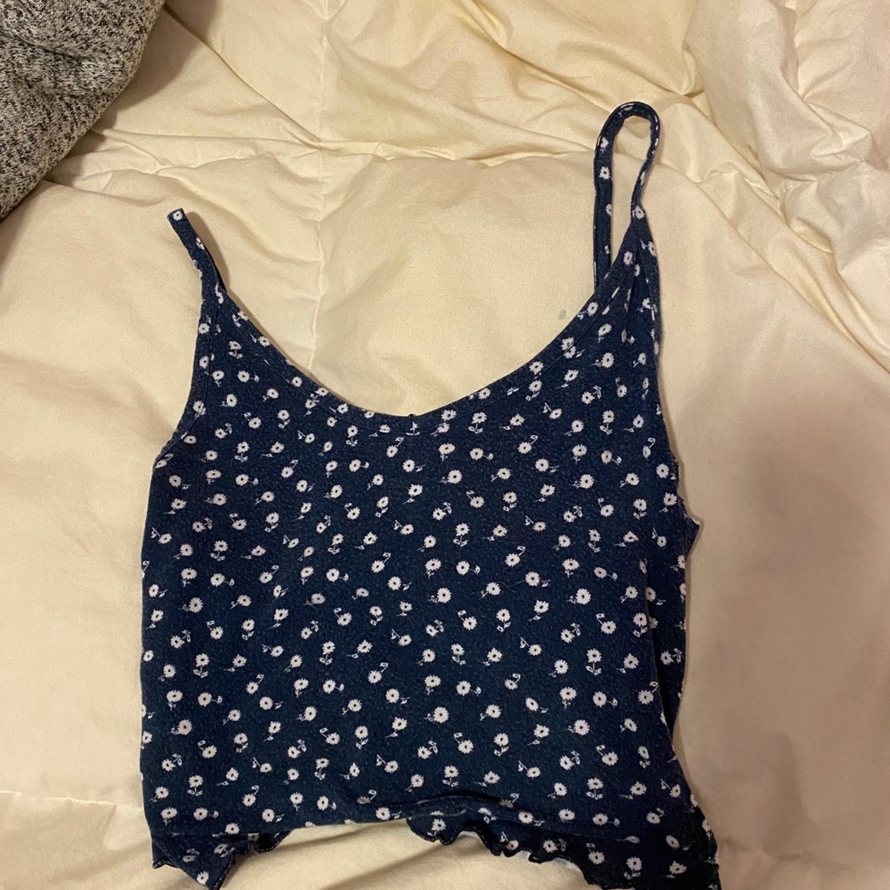 la hearts blue flower tank